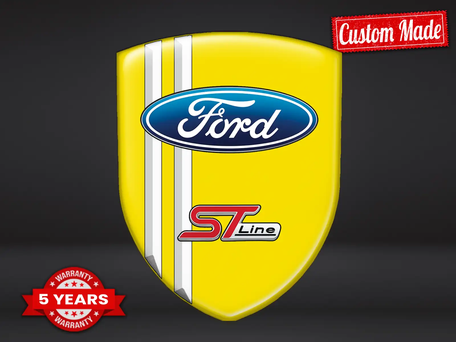 Ford Badge Resina Premium Design Etichette Veicolo
